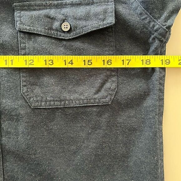 NWT Everlane Men’s The Brushed Flannel Shirt in Navy Size S - Picture 7 of 9